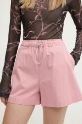 Moschino Jeans rövidnadrág női, rózsaszín, sima, magas derekú, 0304 3224 - rózsaszín 38