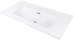Deante Tubo beépíthető kerámia mosdó 80x38, 5 cm csaplyukkal, fehér CTU_6U8M (CTU_6U8M)
