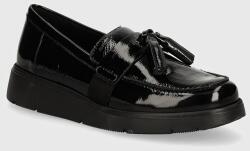 Geox bőr mokaszin D ARLARA fekete, női, lapos talpú, D04LCA 00067 C9999 - fekete Női 41