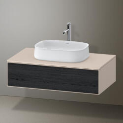 Duravit Zencha alsószekrény 100, fiókrendező nélkül, fekete tölgy/matt taupe ZE4811016830000 (ZE4811016830000)