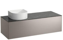 Laufen Sonar titán alsószekrény 117, 7x45, 7x34, 1 cm egy fiókkal, balos kivágással, kerámia pulttal H4054220341421 (H4054220341421)