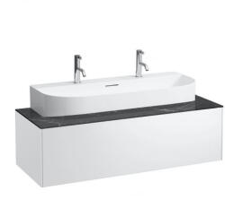 Laufen Sonar matt fehér alsószekrény 117, 7x45, 7x34, 1 cm egy fiókkal, kerámia pulttal H4054610341431 (H4054610341431)