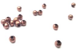  Gyöngy alkatrész- fémköztes golyó 3mm 20db/csomag antikbronz