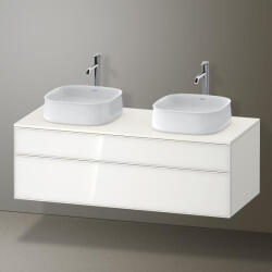 Duravit Zencha alsószekrény 130, fiókrendező nélkül, fehér üveg/matt fehér ZE4823B64840000 (ZE4823B64840000)