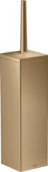 Hansgrohe Universal négyszögletes fali WC kefe tartó, szálcsiszolt bronz 42655140 (42655140)