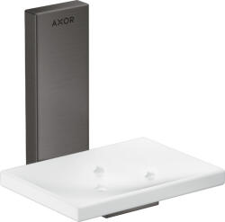 Hansgrohe Universal négyszögletes szappantartó szálcsiszolt fekete króm 42605340 (42605340)