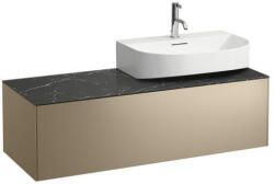 Laufen Sonar arany alsószekrény jobbos kivágással 117, 7x45, 7x34, 1 cm egy fiókkal, kerámia pulttal H4054530341401 (H4054530341401)