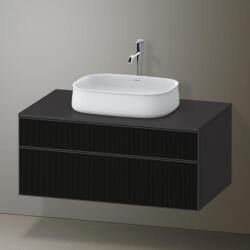 Duravit Zencha alsószekrény 100, fiókrendező nélkül, strukturált fekete/matt grafit ZE4821063800000 (ZE4821063800000)