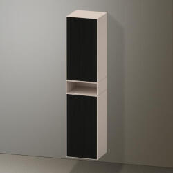 Duravit Zencha magas szekrény 176x40 cm, balos, struktúrált fekete/matt taupe ZE1353L63830000 (ZE1353L63830000)
