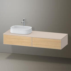 Duravit Zencha balos alsószekrény 160, fiókrendező nélkül, natúr tölgy/matt taupe ZE4814L30830000 (ZE4814L30830000)