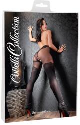 Cotelli Cottelli - extravagáns, nyitott harisnya (fekete)