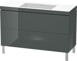 Duravit L-Cube c-bonded alsószekrény Vero Air kerámia mosdóval 120x48 cm, magasfényű dolomit LC6939N3838 (LC6939N3838)