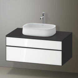 Duravit Zencha alsószekrény 100, fiókrendező nélkül, fehér üveg/matt grafit ZE4821064800000 (ZE4821064800000)
