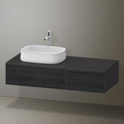 Duravit Zencha balos alsószekrény 130, fiókrendező nélkül, fekete tölgy/matt grafit ZE4816016800000 (ZE4816016800000)