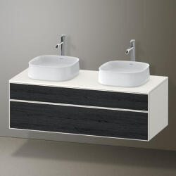 Duravit Zencha alsószekrény 130, fiókrendező nélkül, fekete tölgy/matt fehér ZE4823B16840000 (ZE4823B16840000)