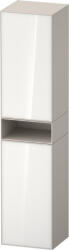 Duravit Zencha magas szekrény 176x40 cm, balos, fehér üveg/matt taupe ZE1353L64830000 (ZE1353L64830000)