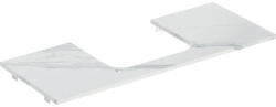 Geberit One márványhatású mosdópult középső kivágással, pultra ültethető mosdóhoz 120x47cm, matt fehér 505.115. 00.1 (505.115.00.1) - szaniteronline