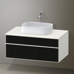 Duravit Zencha alsószekrény 100, fiókrendező nélkül, strukturált fekete/matt fehér ZE4821063840000 (ZE4821063840000)