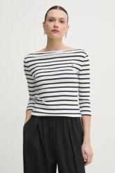 Tommy Hilfiger pamut hosszúujjú fekete, WW0WW40589 - fehér M