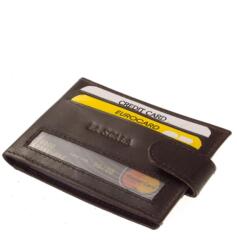 La Scala sötétbarna dk13 patentos fekvő puha bőr kártyatartó