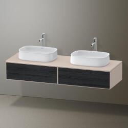 Duravit Zencha fiókos alsószekrény 160, fiókrendező nélkül, fekete tölgy/matt taupe ZE4815B16830000 (ZE4815B16830000)