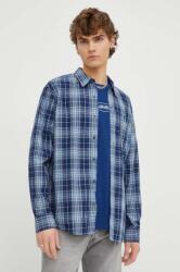 Levi's pamut ing férfi, galléros, sötétkék, regular - sötétkék M - answear - 21 990 Ft