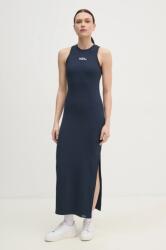 Red Bull Racing x Pepe Jeans ruha LOGO RIB MAXI DRESS sötétkék, maxi, testhezálló, RL950003 - sötétkék L