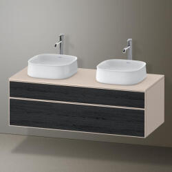 Duravit Zencha alsószekrény 130, fiókrendező nélkül, fekete tölgy/matt taupe ZE4823B16830000 (ZE4823B16830000)