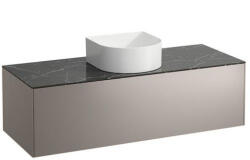 Laufen Sonar titán alsószekrény 117, 7x45, 7x34, 1 cm egy fiókkal, kerámia pulttal H4054210341421 (H4054210341421)