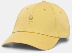 Tommy Hilfiger pamut baseball sapka sárga, nyomott mintás, AW0AW17128 - sárga Univerzális méret