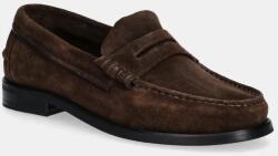 Tommy Hilfiger velúr mokaszin CLASSIC HILFIGER SUEDE LOAFER barna, férfi, FM0FM05363 - barna Férfi 40