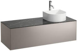 Laufen Sonar titán alsószekrény 117, 7x45, 7x34, 1 cm egy fiókkal, jobbos kivágással, kerámia pulttal H4054270341421 (H4054270341421)