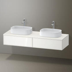 Duravit Zencha fiókos alsószekrény 160, fiókrendező nélkül, fehér üveg/matt fehér ZE4815B64840000 (ZE4815B64840000)