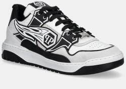 Philipp Plein bőr sportcipő Lo-Top Hexagon fehér, MSC4017 PLE010N 0102 - fehér Férfi 45