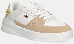 Tommy Hilfiger bőr sportcipő ESSENTIAL BASKET SNEAKER - bézs Női 40