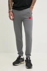 HUGO BOSS pamut melegítőnadrág szürke, melange, 50447963 - szürke L - answear - 26 990 Ft