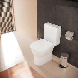 Hansgrohe EluPura Original S Monoblokkos ívelt kerámia WC csésze hátsó kifolyással, fehér 60265450 (60265450)