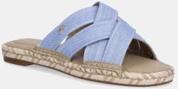 Tommy Hilfiger papucs CHAMBRAY ESPADRILLE MULE női, FW0FW08501 - kék Női 37