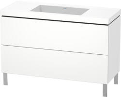 Duravit L-Cube c-bonded alsószekrény Vero Air kerámia mosdóval 120x48 cm, matt fehér LC6939N1818 (LC6939N1818)
