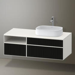 Duravit Zencha jobbos alsószekrény 130, fiókrendező nélkül, strukturált fekete/matt fehér ZE4829063840000 (ZE4829063840000)