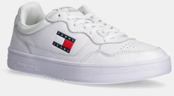 Tommy Jeans bőr sportcipő TJM CUPSOLE LEATHER ESS fekete, EM0EM01443 - fehér Férfi 45