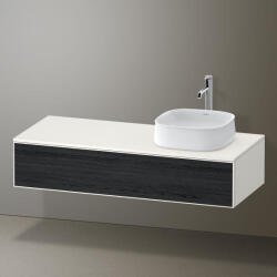 Duravit Zencha jobbos alsószekrény 130, fiókrendező nélkül, fekete tölgy/matt fehér ZE4812R16840000 (ZE4812R16840000)