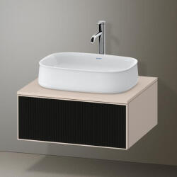 Duravit Zencha alsószekrény 65x55, fiókrendező nélkül, strukturált fekete/matt taupe ZE4810063830000 (ZE4810063830000)