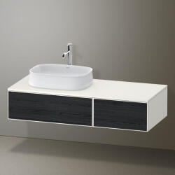 Duravit Zencha balos alsószekrény 130, fiókrendező nélkül, fekete tölgy/matt fehér ZE4816016840000 (ZE4816016840000)
