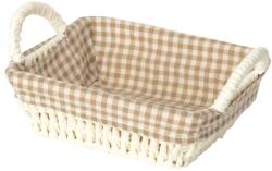 Adam Schmidt Coș împletit, dreptunghiular, cu material textil, dreptunghiular, Lungime: 180 mm, Lățime: 145 mm