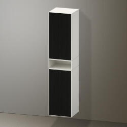 Duravit Zencha magas szekrény 176x40 cm, balos, struktúrált fekete/matt fehér ZE1353L63840000 (ZE1353L63840000)