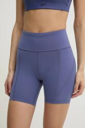 Reebok edzős rövidnadrág LUX Collection lila, sima, magas derekú, 100214846 - lila XS