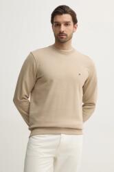 Tommy Hilfiger pamut melegítőfelső bézs, férfi, sima, MW0MW37237 - bézs M