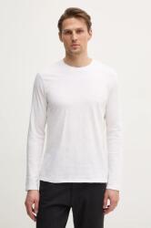Sisley pamut hosszúujjú fekete, sima, 3WF0S1013 - fehér XXL