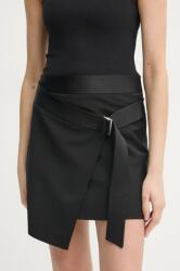 Filippa K gyapjú szoknya fekete, mini, egyenes, 31339 - fekete 36
